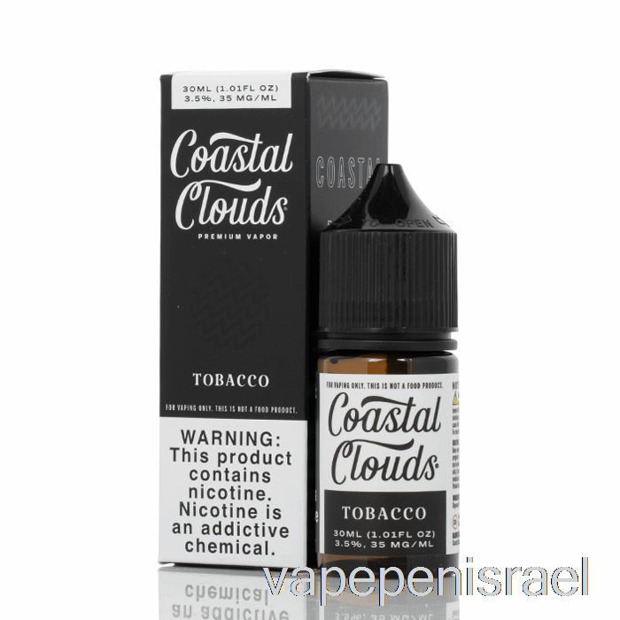 חד פעמי Vape Israel Tobacco - Coastal Clouds Co. - 30 מ"ל 35 מ"ג